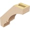 Ekena Millwork 3-inch W x 10-inch D x 10-inch H Balboa Rough Cedar Woodgrain TimberThane Knee Brace, Primed BRCUR03X10X10BOARCPR - alternate 2